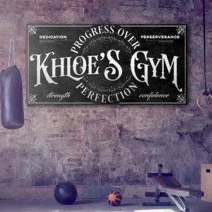 Personalized Home Gym Decor Signs