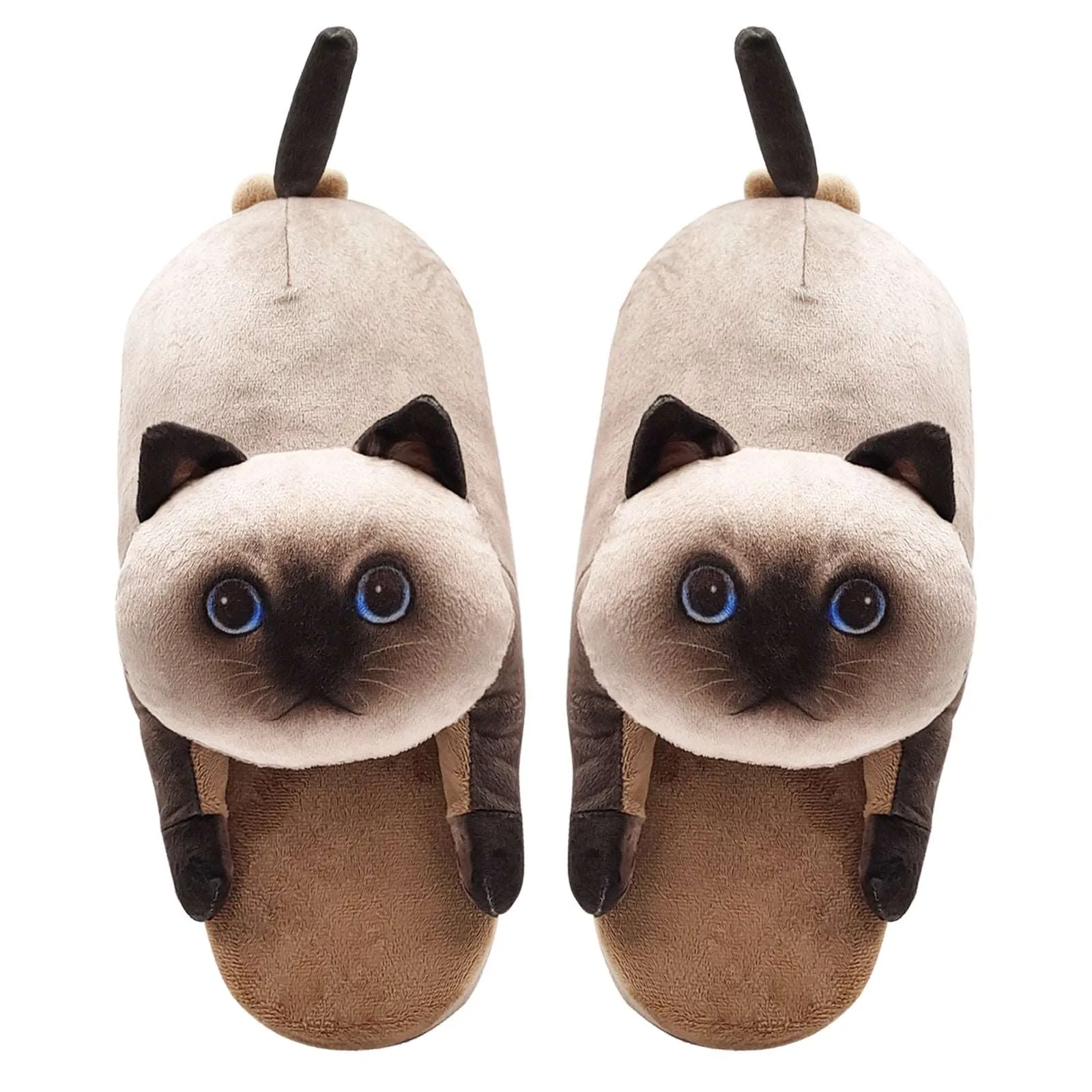 Plush Cat Slippers, A Gift for Cat Lovers