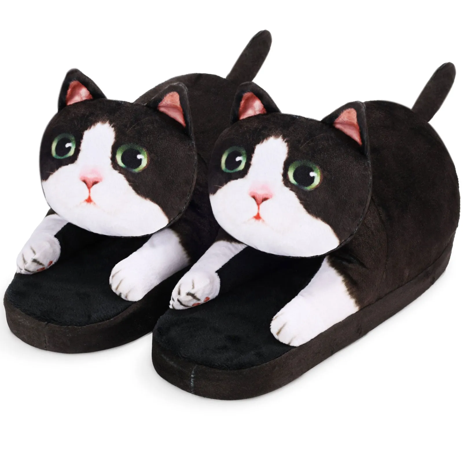 Plush Cat Slippers, A Gift for Cat Lovers