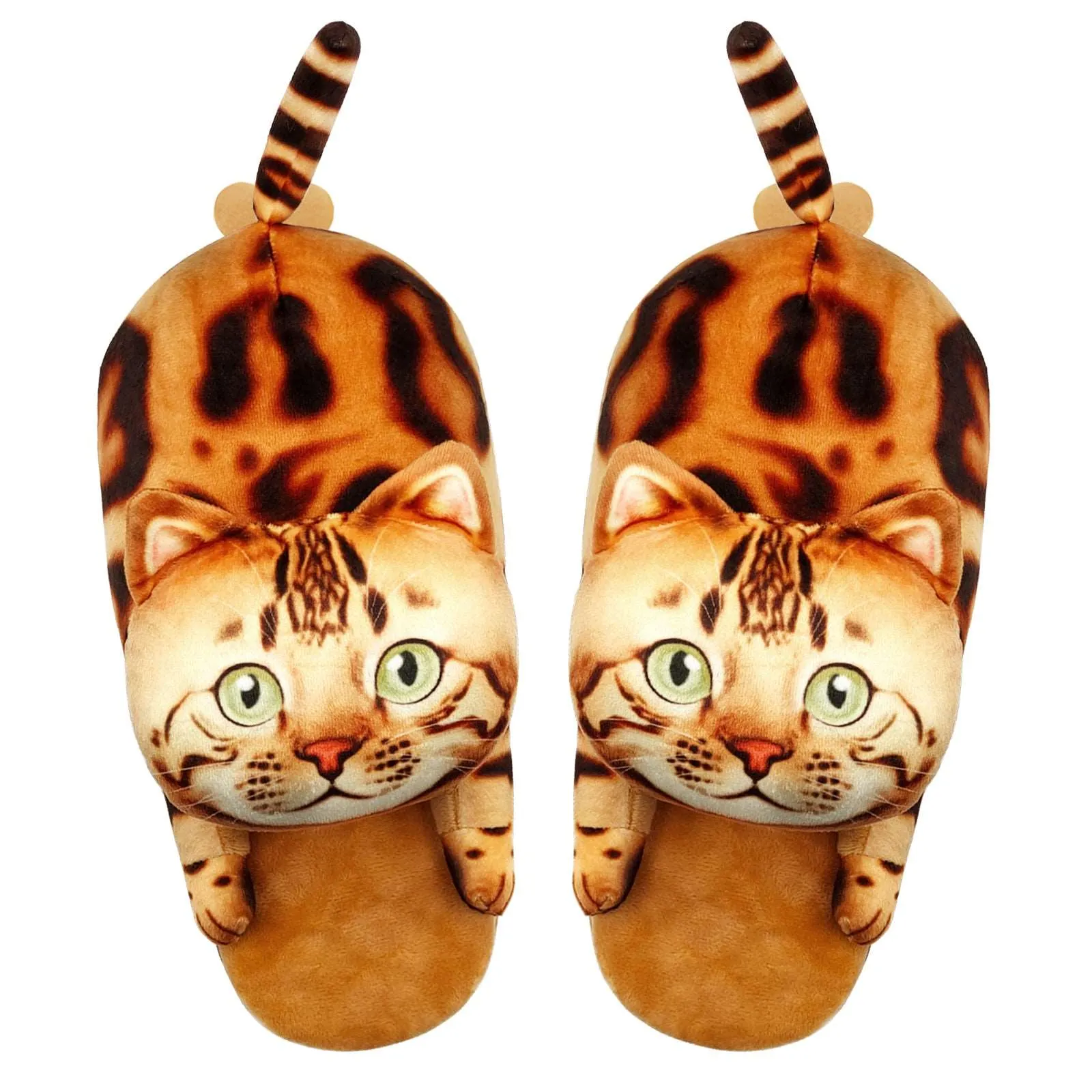 Plush Cat Slippers, A Gift for Cat Lovers