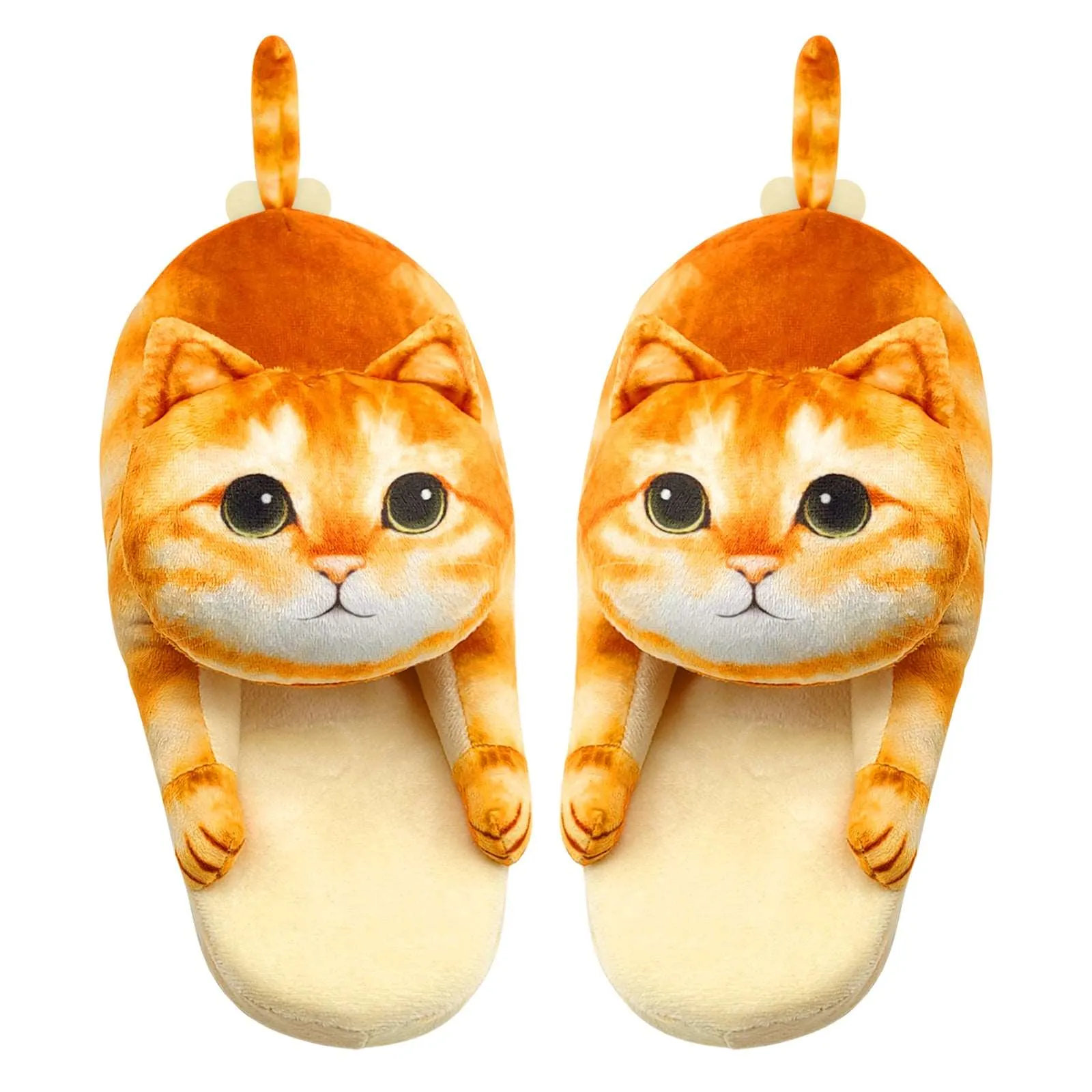 Plush Cat Slippers, A Gift for Cat Lovers