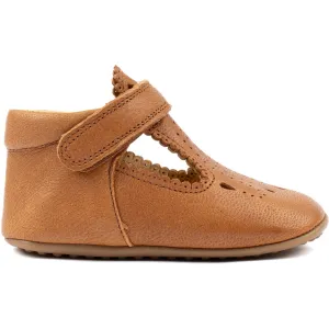 Pom Pom Camel Slippers Ballerina T-bar