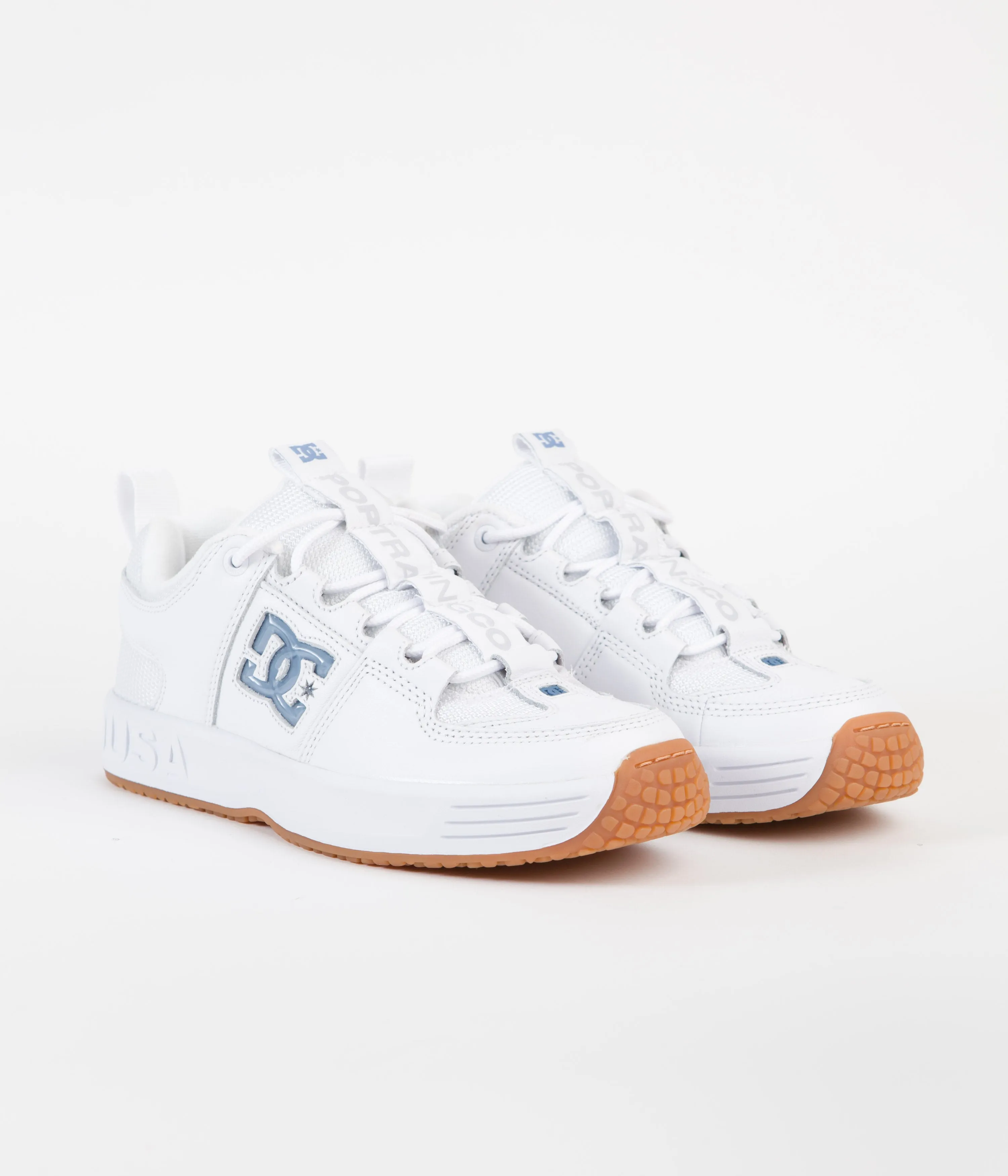 Pop Trading Company x DC Lynx OG Shoes - White / Blue Shadow