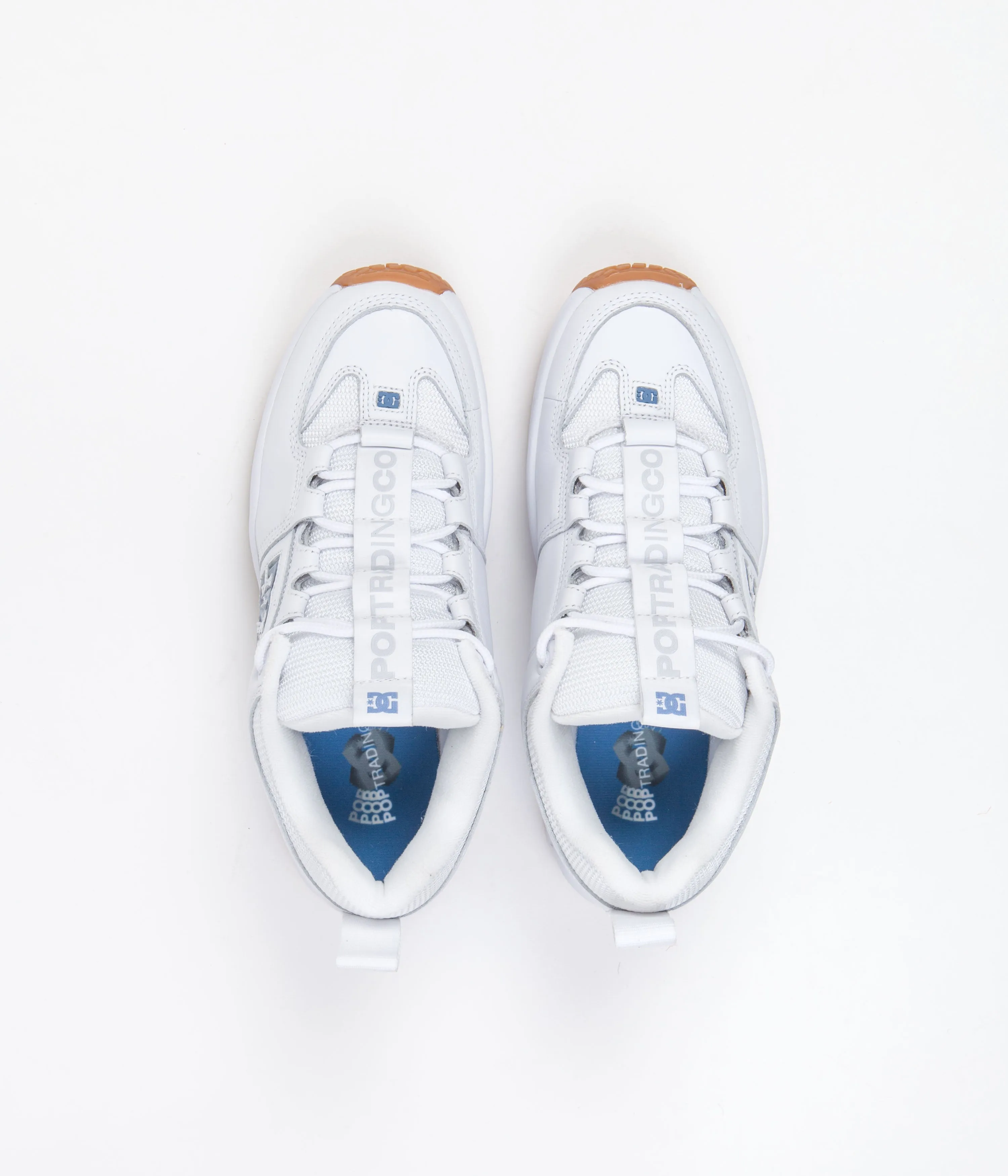 Pop Trading Company x DC Lynx OG Shoes - White / Blue Shadow