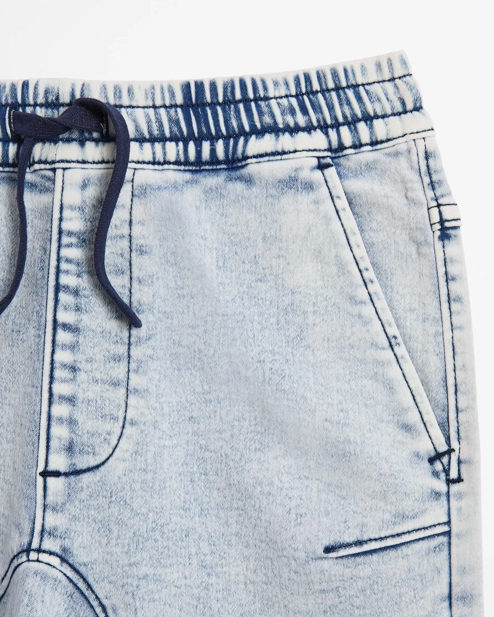 popular  Denim Biker Shorts - Light Wash