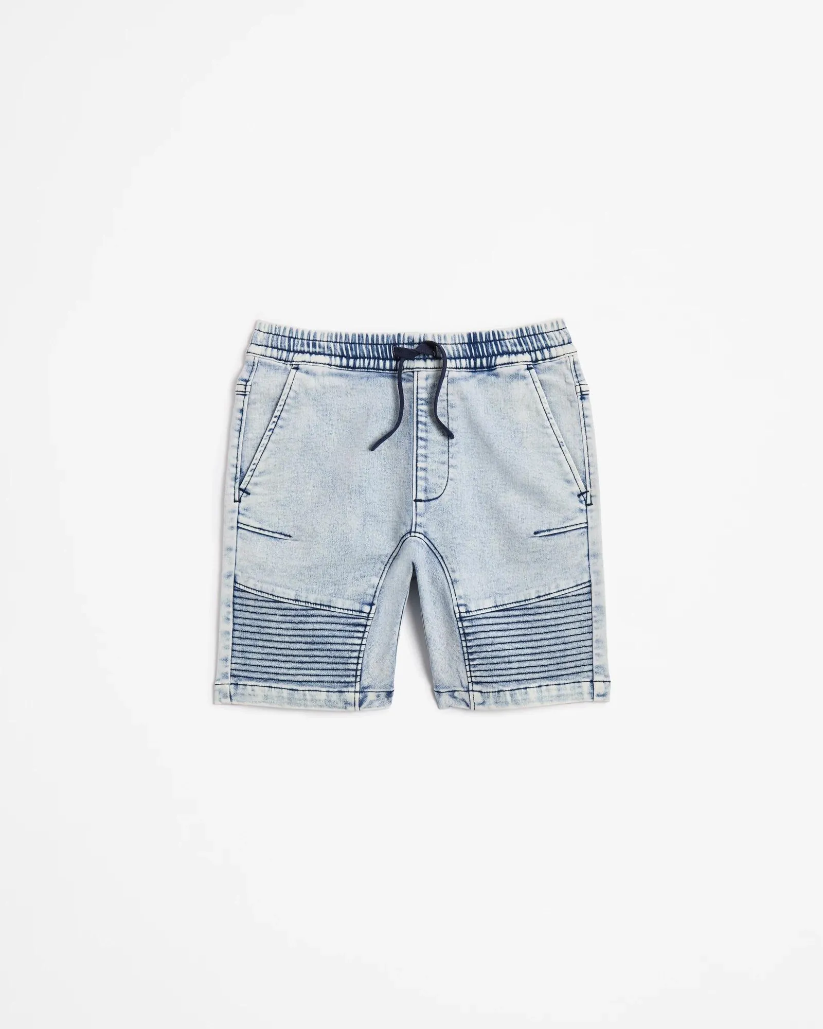 popular  Denim Biker Shorts - Light Wash