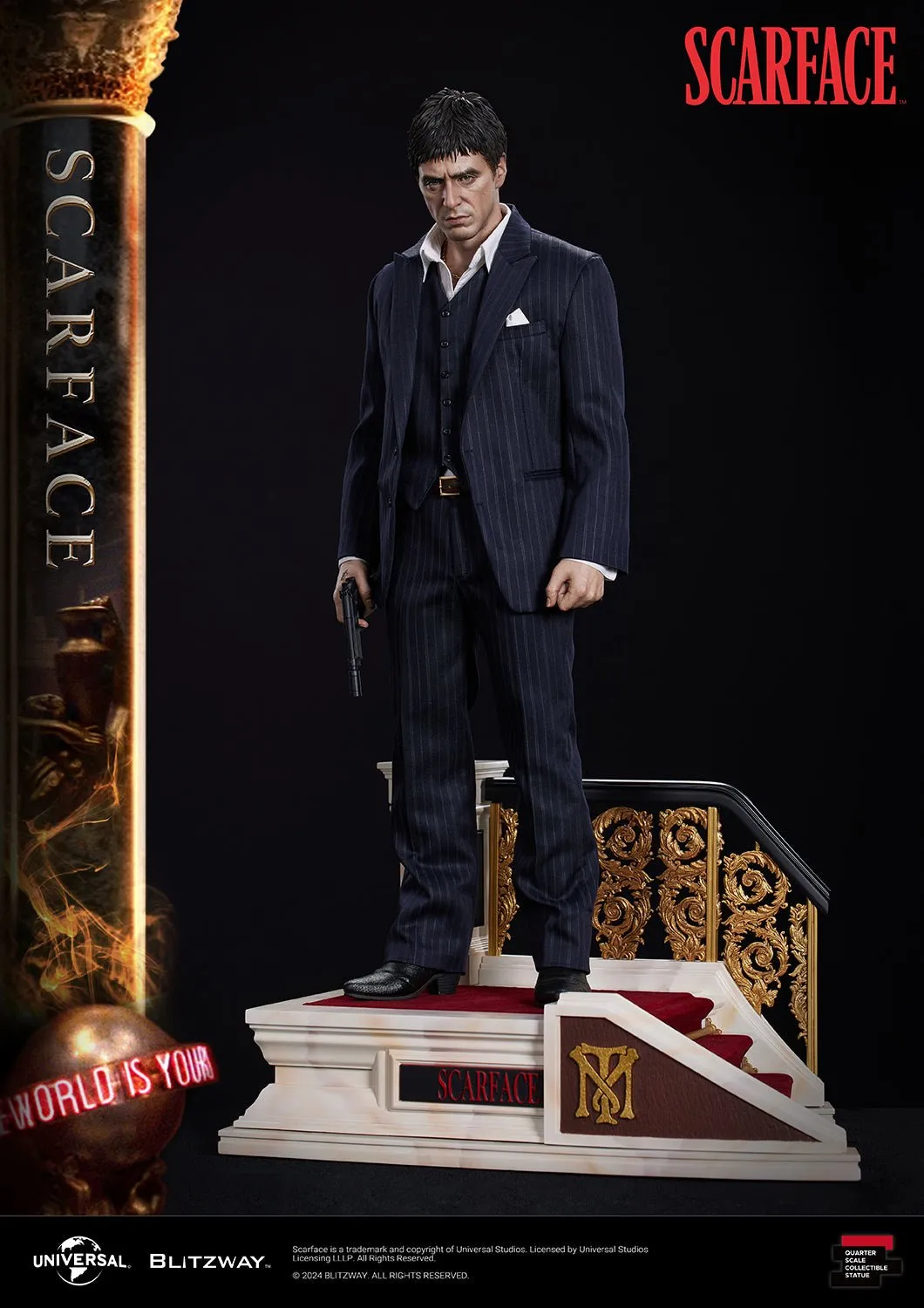 PRE-ORDER: Blitzway Scarface Tony Montana (Standard Ver.) 1/4 Superb Scale Statue