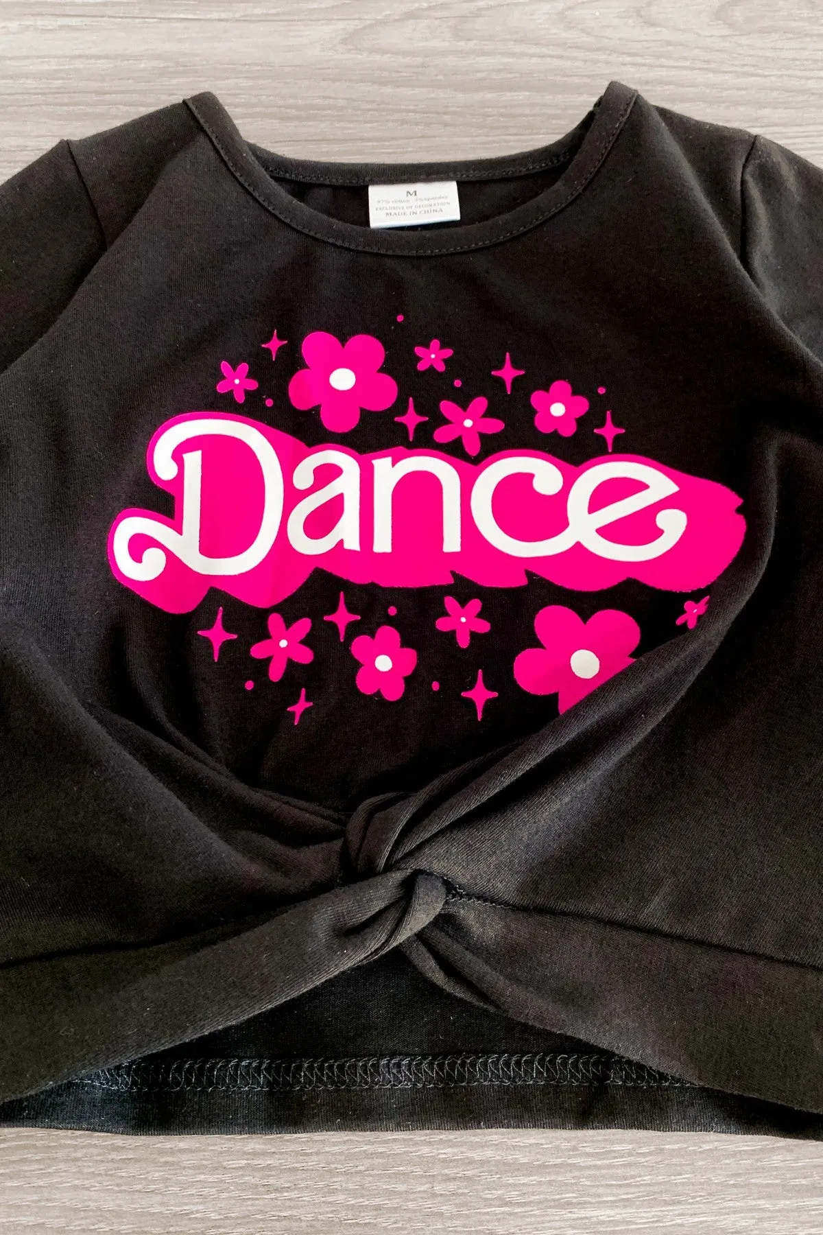 "Dance" Pink Metallic Short Set