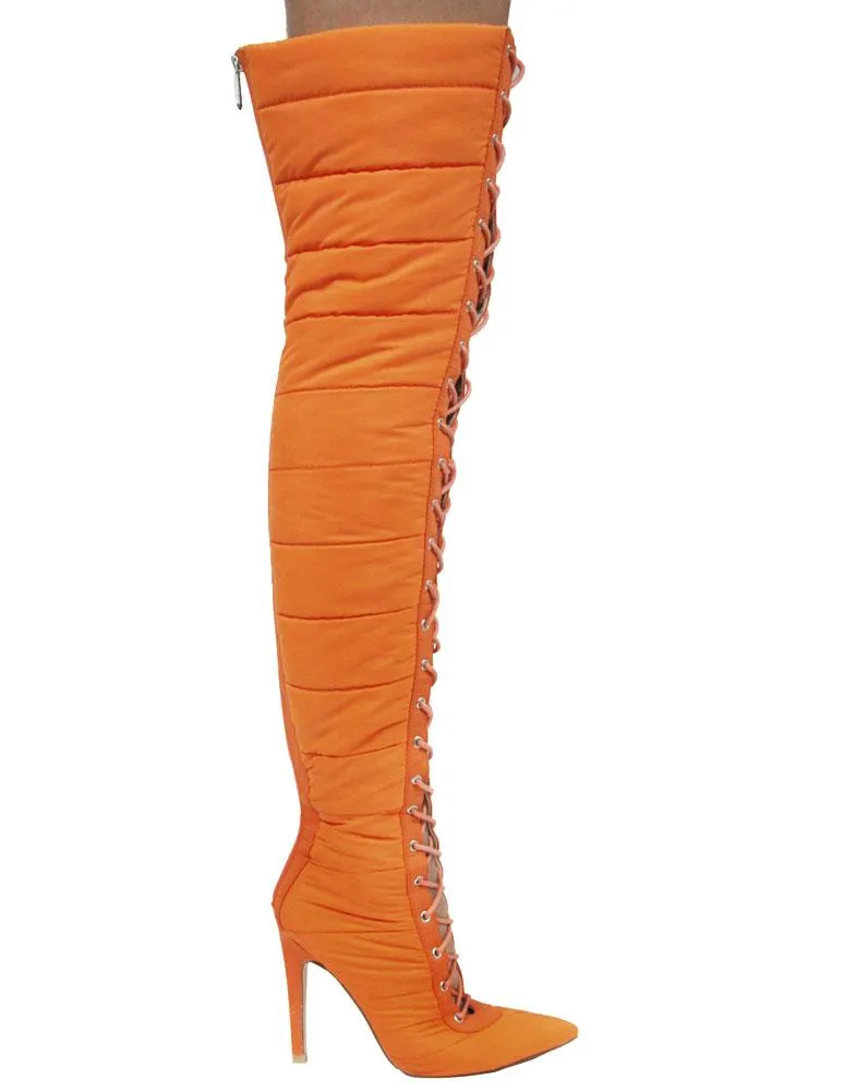 RAGE PUFF KNEE HIGH - ORANGE