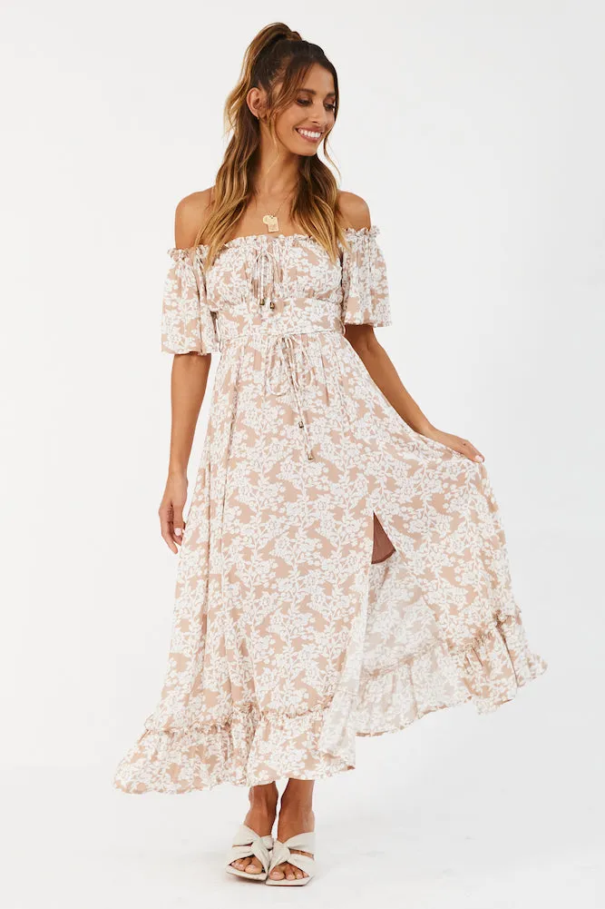 Running Heart Maxi Dress Mocha