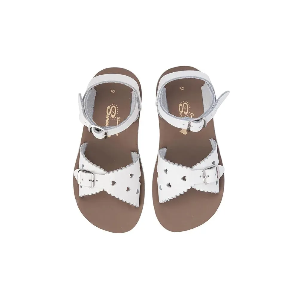 SALT WATER SUN-SAN SWEETHEART SANDALS - WHITE