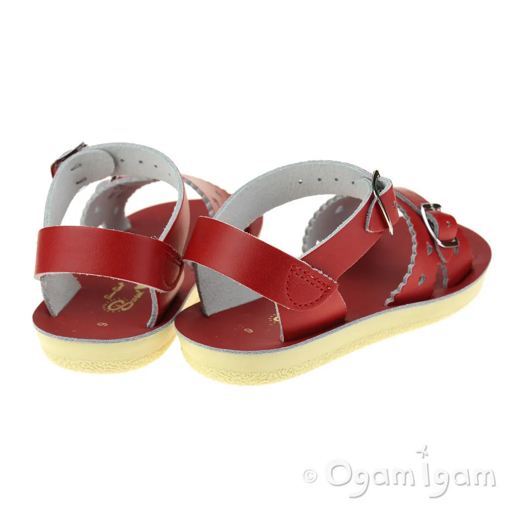 Salt-Water Sweetheart Girls Red Waterfriendly Sandal