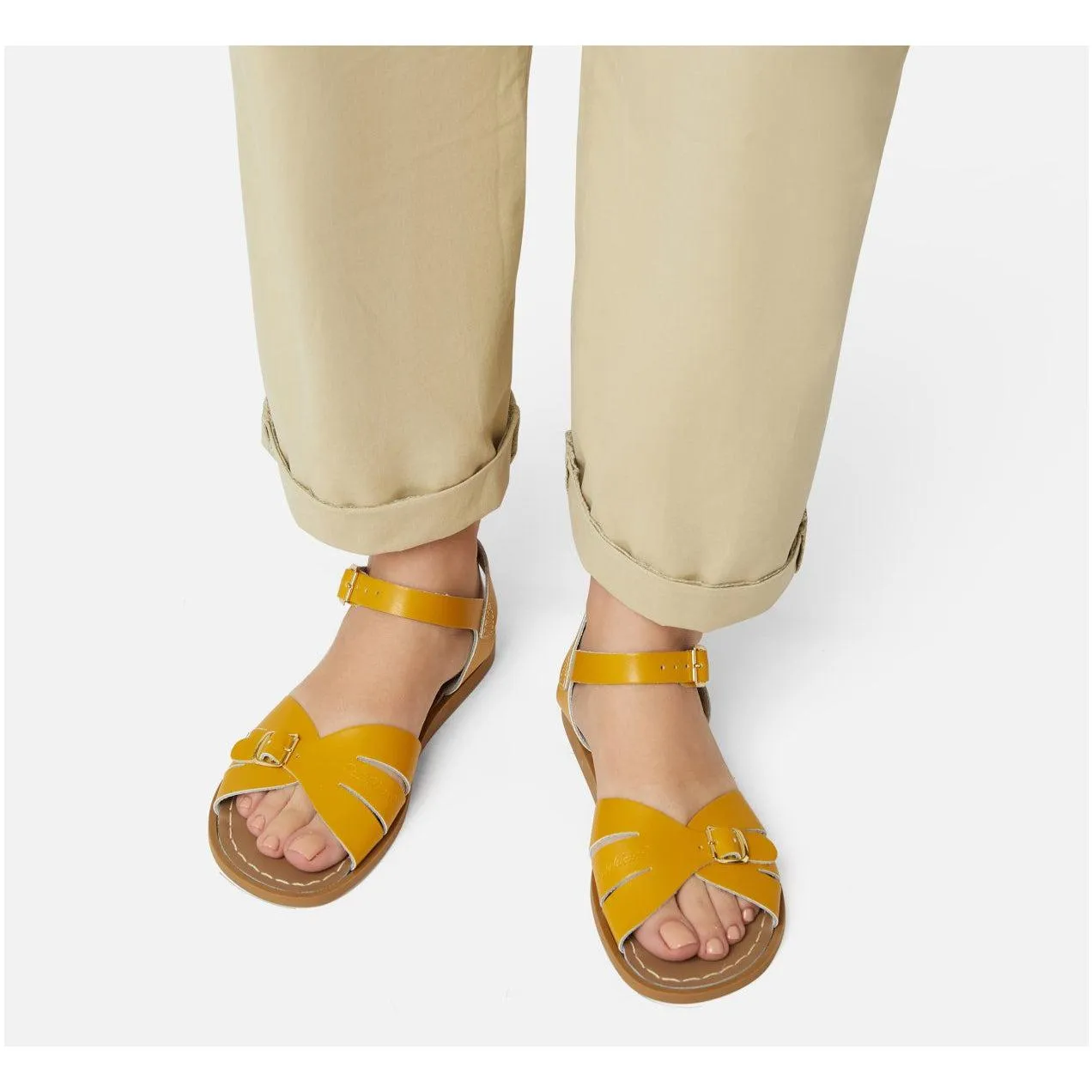 Saltwater Classic Sandals - Mustard - Adult