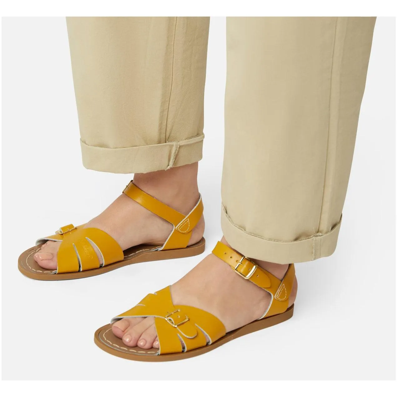 Saltwater Classic Sandals - Mustard - Adult