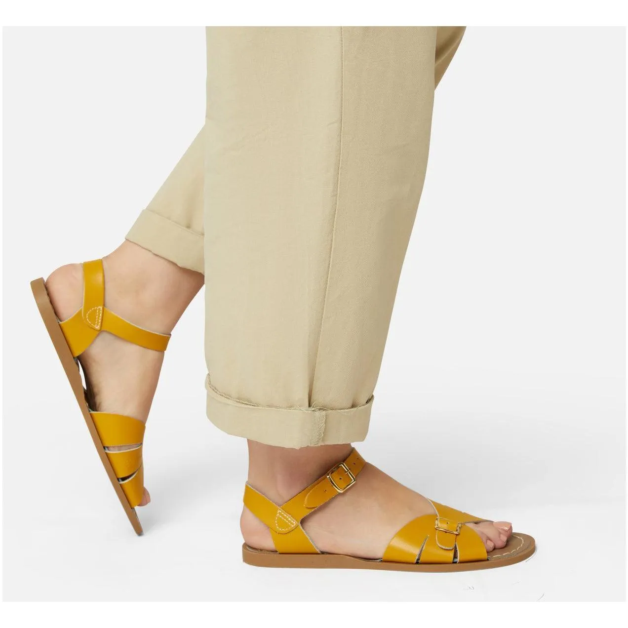 Saltwater Classic Sandals - Mustard - Adult