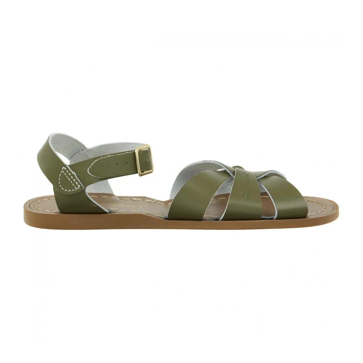 Saltwater Original Sandals - Olive - Kids