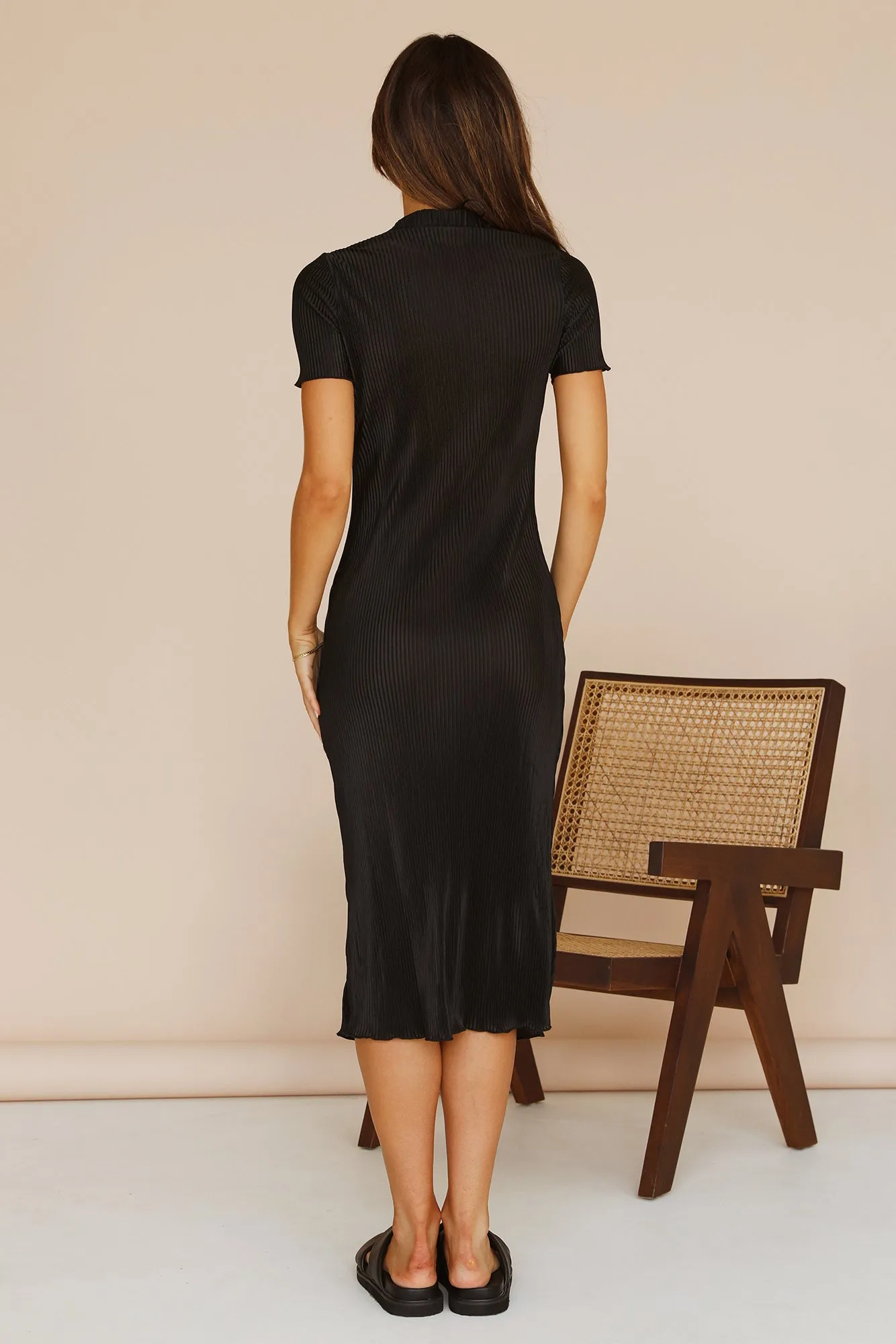 Savoy Midi Dress Black