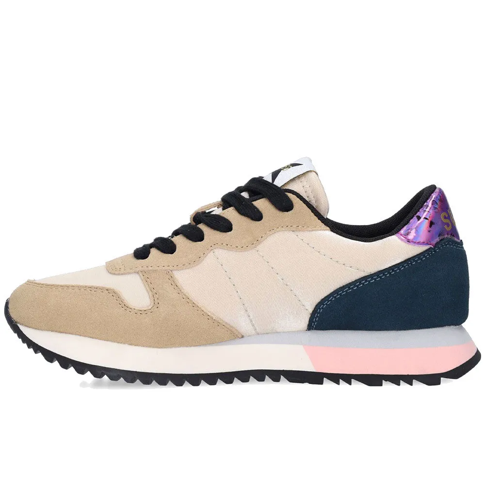 Scarpe Donna Sun68 Sneakers Stargirl Satin Colore Beige