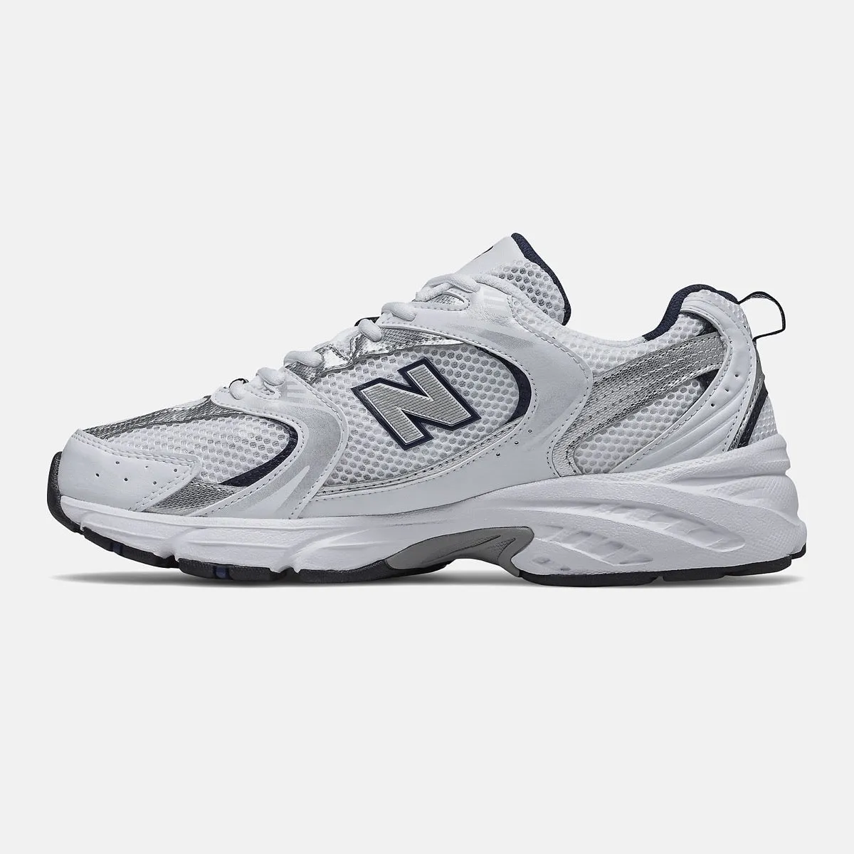 Scarpe Running NEW BALANCE Sneakers 530 in Tessuto Sintetico e Mesh colore White e Natural Indigo