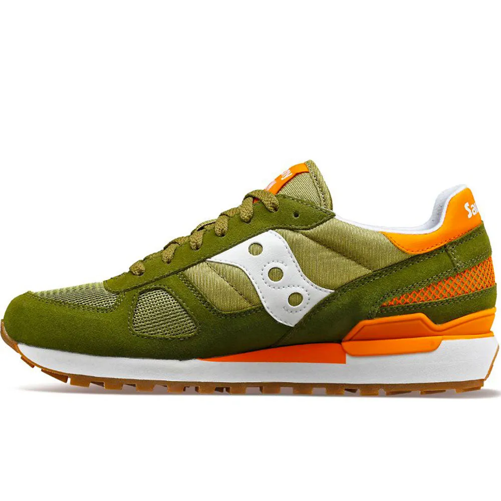 Scarpe Uomo Saucony Sneakers Shadow Original Olive - Orange