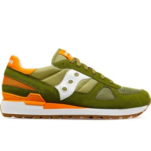 Scarpe Uomo Saucony Sneakers Shadow Original Olive - Orange