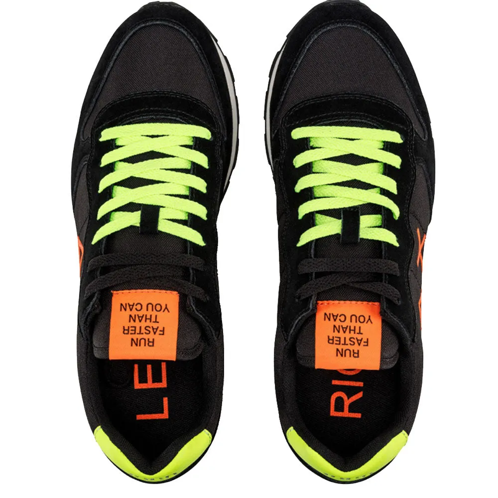 Scarpe Uomo Sun68 Sneakers Tom Fluo Nylon Nero