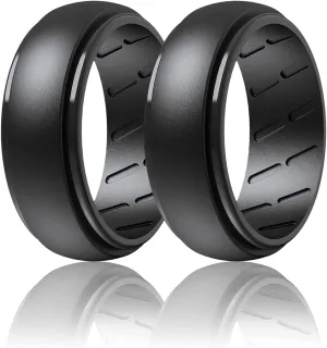 Silicone Wedding Band Men - 2/4/7 Rings