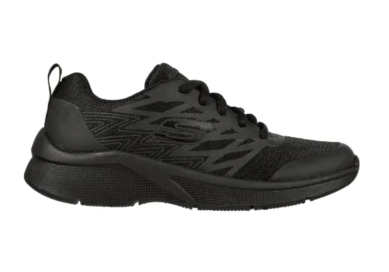 SKECHERS Microspec Quick Sprint - School Shoe - Black/Black - Kids