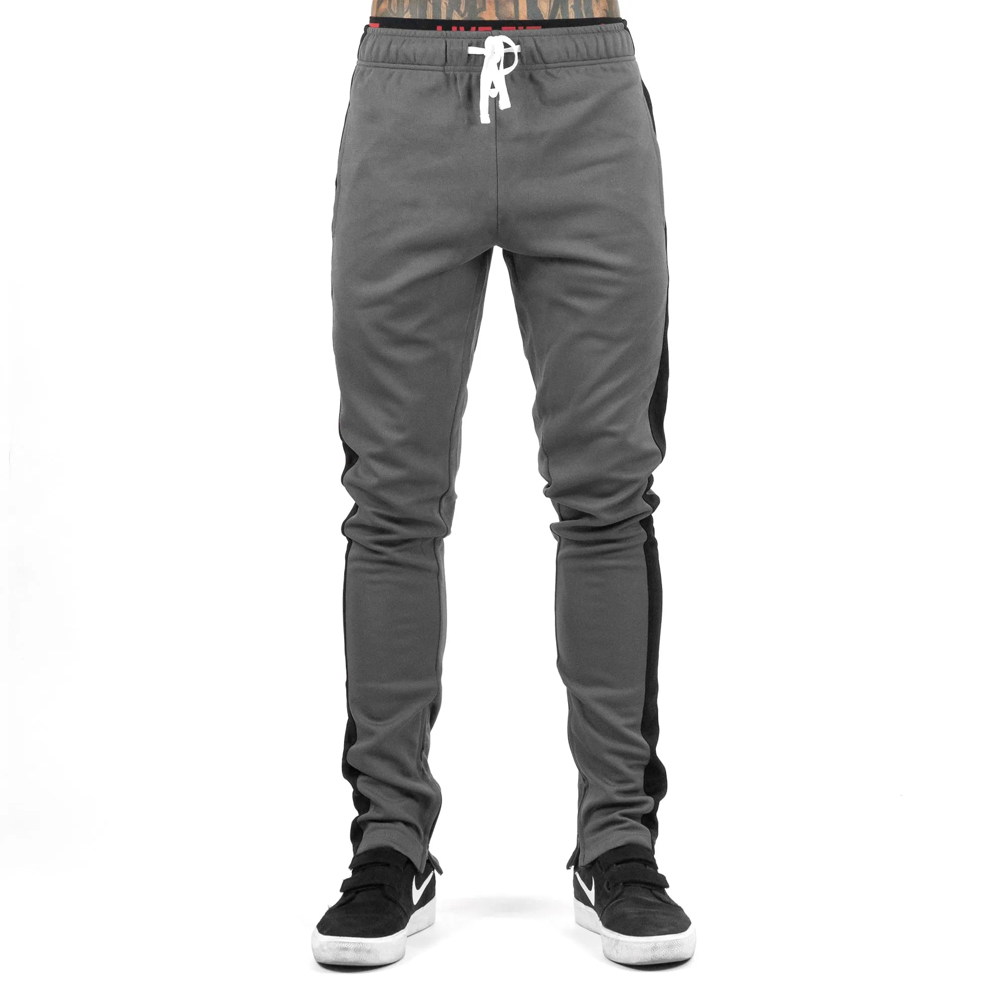 Slim Trackies - Grey/Black