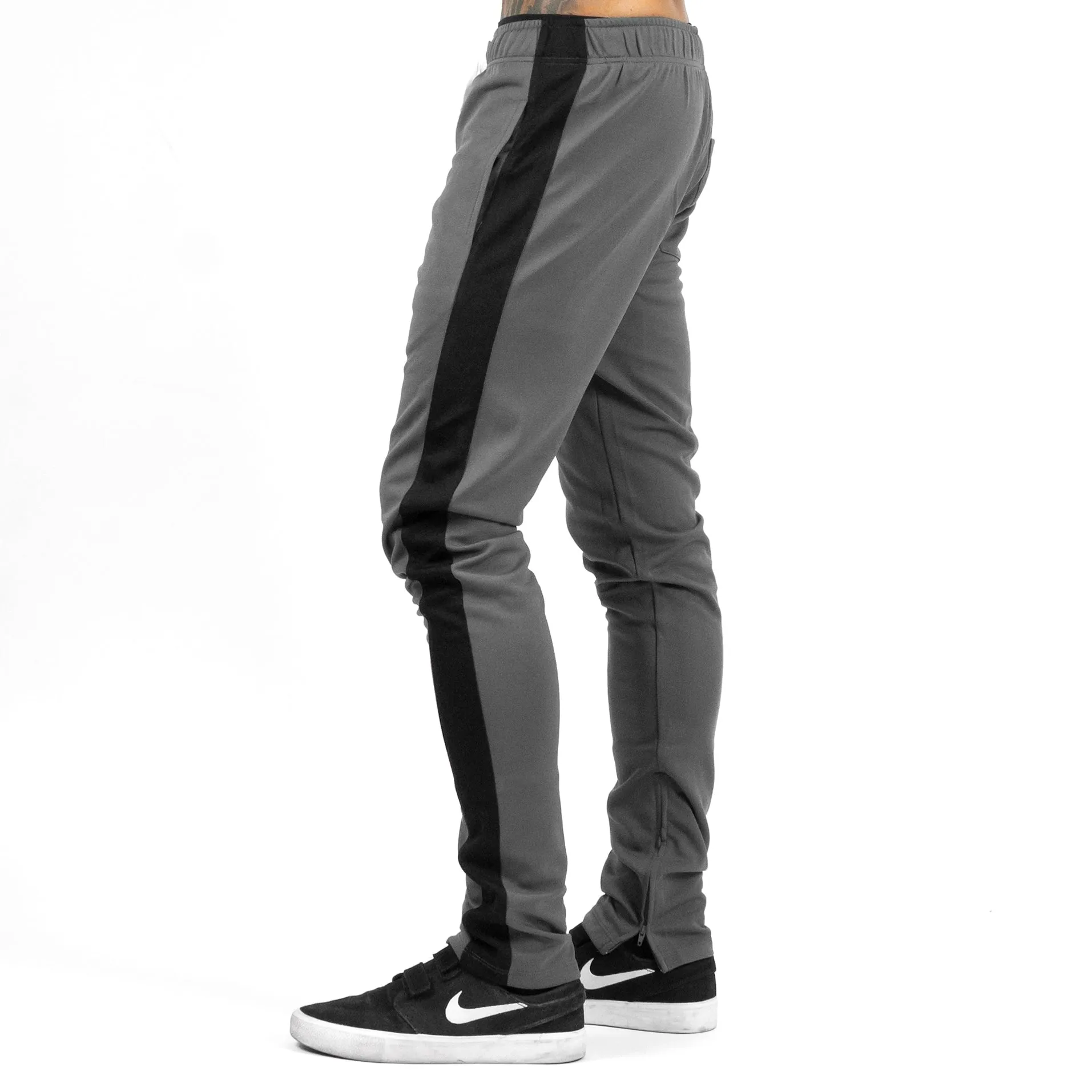 Slim Trackies - Grey/Black