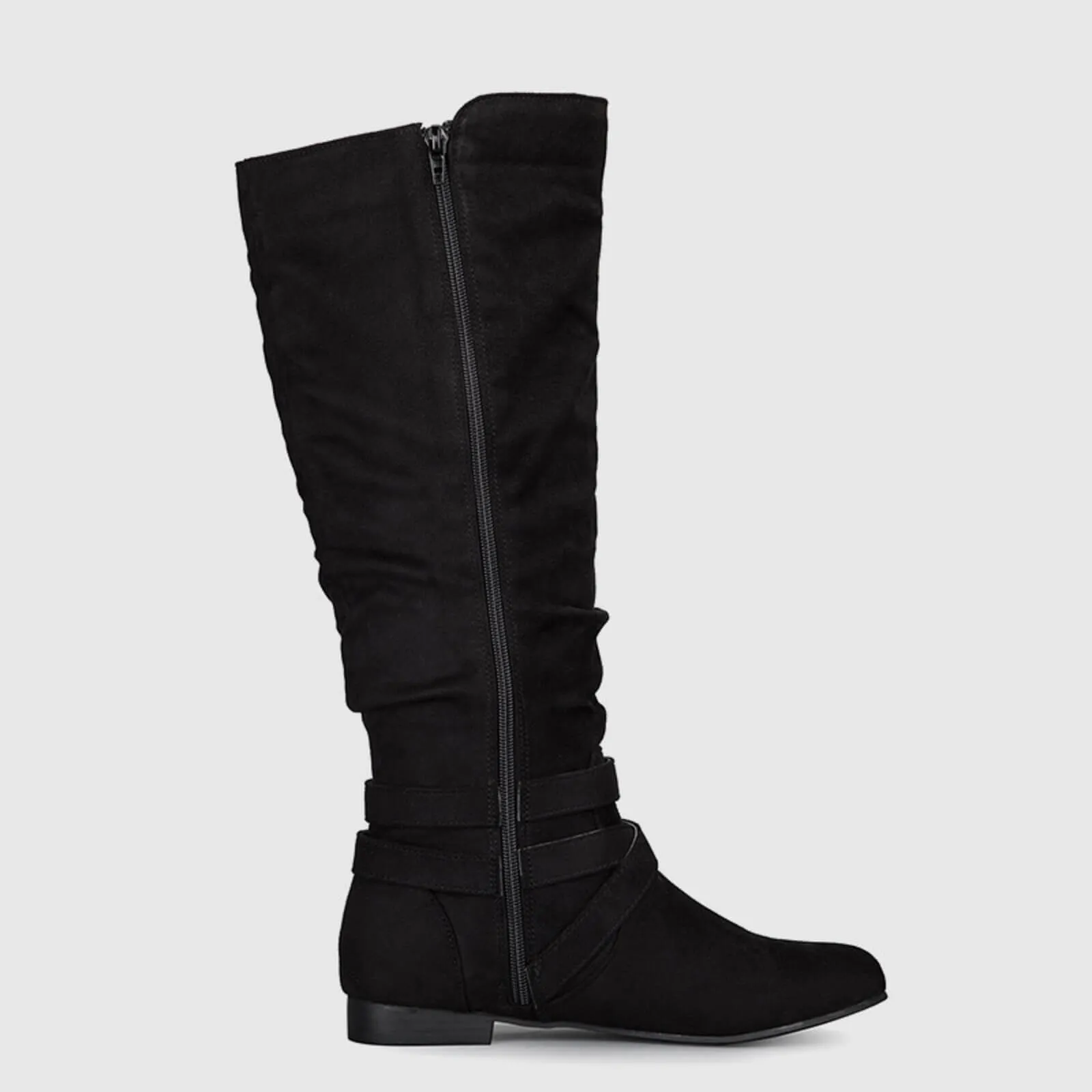 Slouchy Wide Calf Platform Knee High Boots