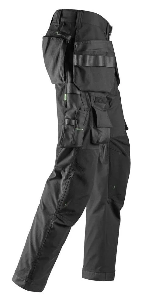 Snickers&#x20;6923&#x20;FlexiWork,&#x20;Floorlayer&#x20;Trousers&#x2B;&#x20;with&#x20;Holster&#x20;Pockets&#x20;-&#x20;Black