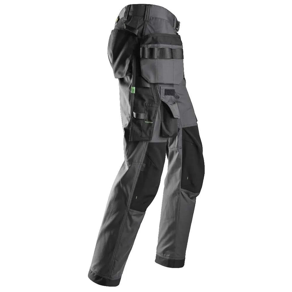 Snickers&#x20;6923&#x20;FlexiWork,&#x20;Floorlayer&#x20;Trousers&#x2B;&#x20;with&#x20;Holster&#x20;Pockets&#x20;-&#x20;Steel&#x20;Grey