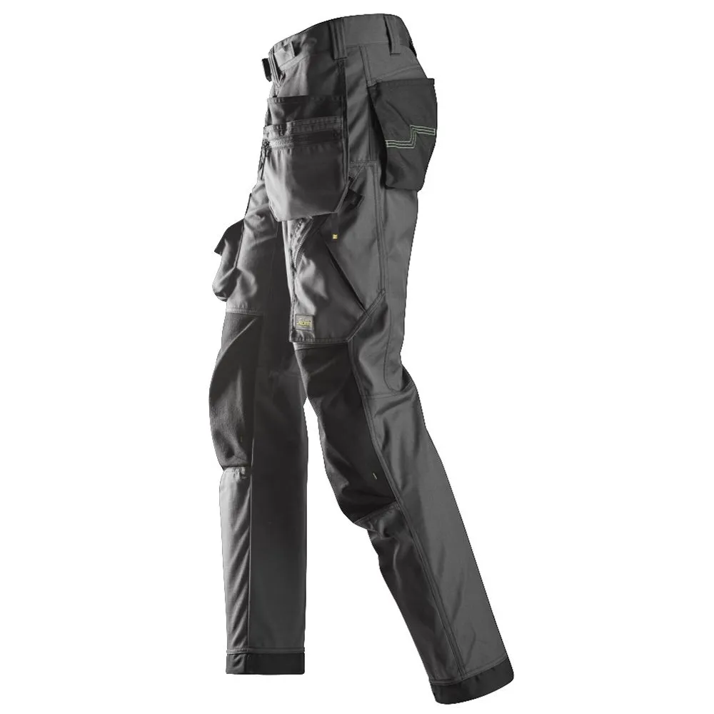 Snickers&#x20;6923&#x20;FlexiWork,&#x20;Floorlayer&#x20;Trousers&#x2B;&#x20;with&#x20;Holster&#x20;Pockets&#x20;-&#x20;Steel&#x20;Grey