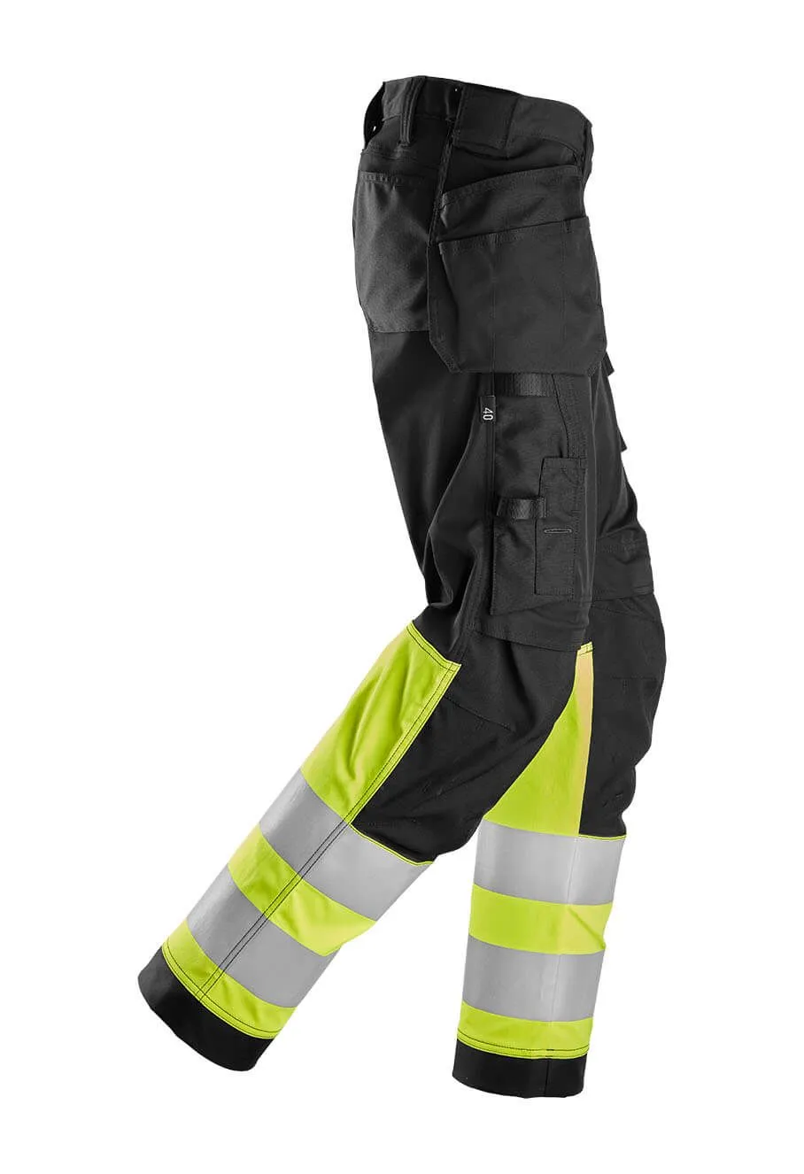 Snickers&#x20;High-Vis&#x20;Work&#x20;Trouser&#x20;Class&#x20;1&#x20;Women&#x20;6734&#x20;-&#x20;Yellow