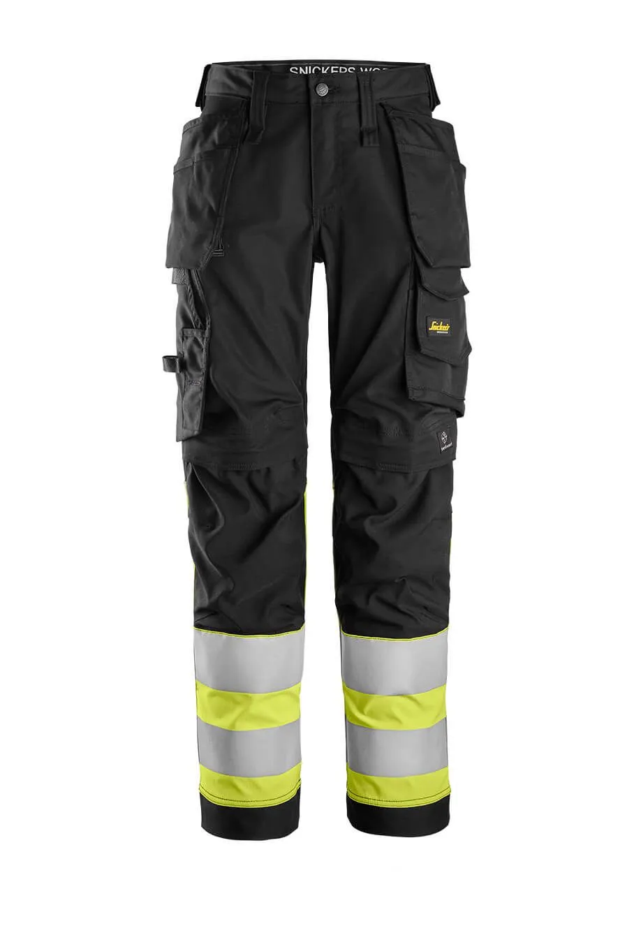 Snickers&#x20;High-Vis&#x20;Work&#x20;Trouser&#x20;Class&#x20;1&#x20;Women&#x20;6734&#x20;-&#x20;Yellow