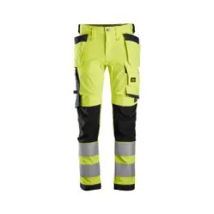 Snickers&#x20;Work&#x20;Trouser&#x20;High&#x20;Vis&#x20;6243&#x20;-&#x20;Yellow&#x20;Navy