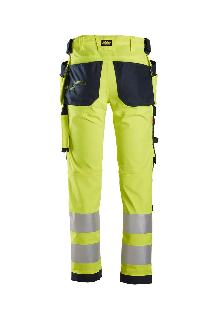 Snickers&#x20;Work&#x20;Trouser&#x20;High&#x20;Vis&#x20;6243&#x20;-&#x20;Yellow&#x20;Navy