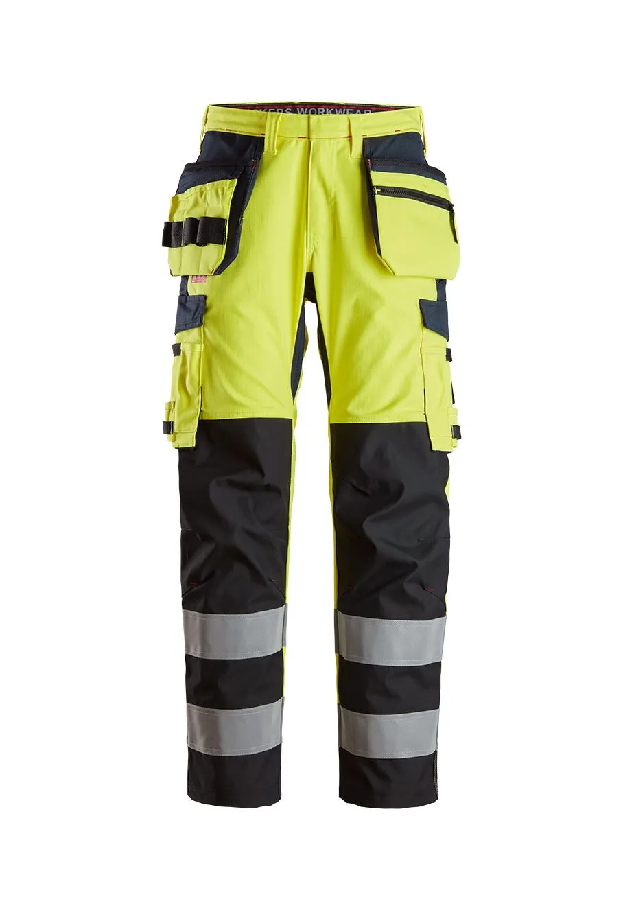 Snickers&#x20;Work&#x20;Trouser&#x20;High&#x20;Vis&#x20;6264&#x20;-&#x20;Yellow&#x20;Navy