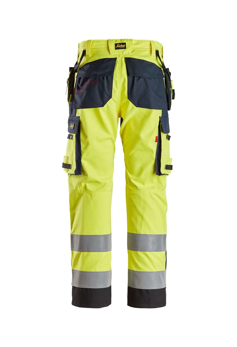 Snickers&#x20;Work&#x20;Trouser&#x20;High&#x20;Vis&#x20;6264&#x20;-&#x20;Yellow&#x20;Navy