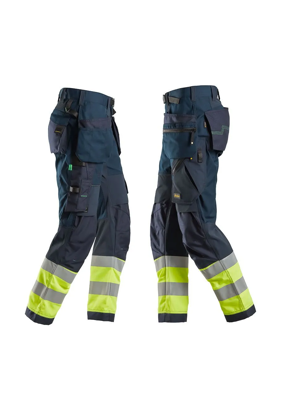 Snickers&#x20;Work&#x20;Trouser&#x20;High&#x20;Vis&#x20;6931&#x20;-&#x20;Navy&#x20;Yellow