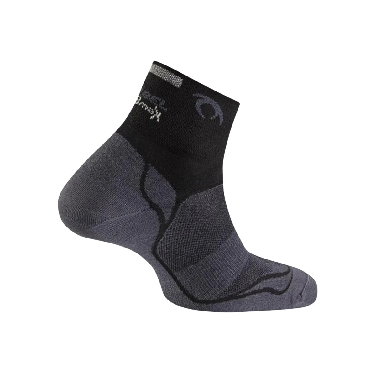 Socks Lurbel Race Three Gray Black