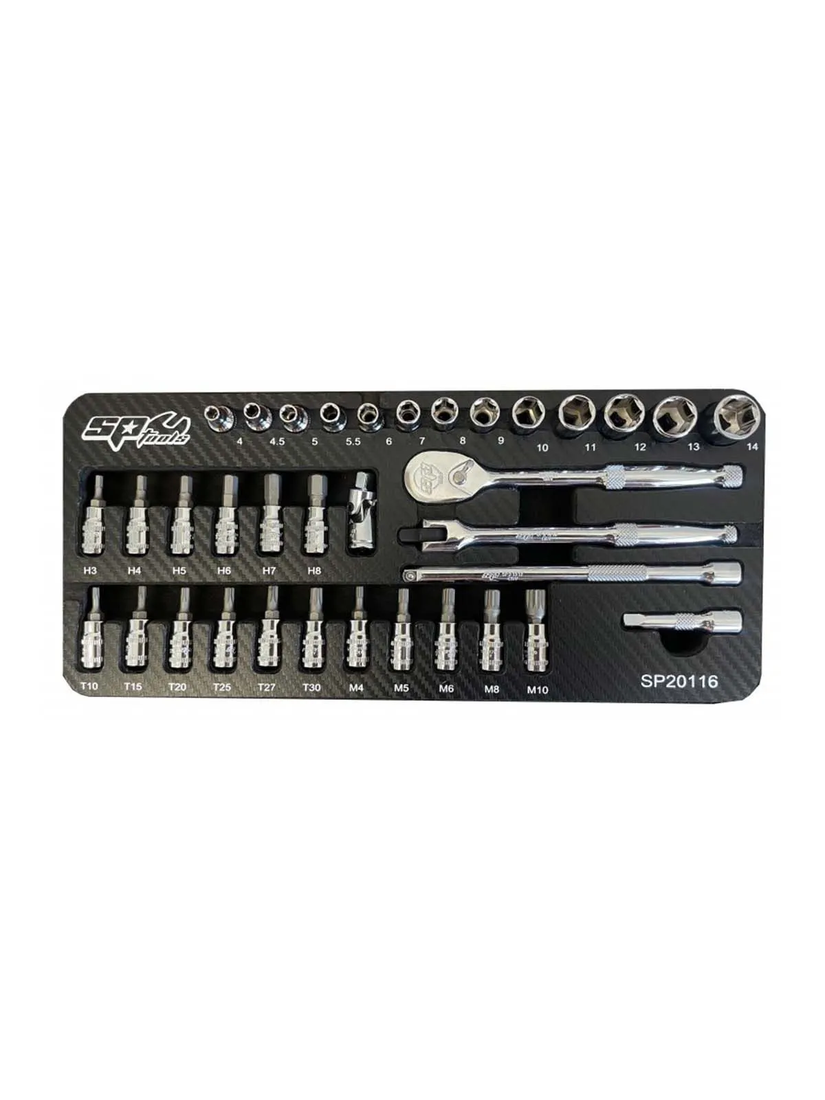 SP20116&#x20;1&#x2F;4&quot;&#x20;Socket&#x20;Set&#x20;Metric&#x20;36PC&#x20;-&#x20;SP&#x20;Tools