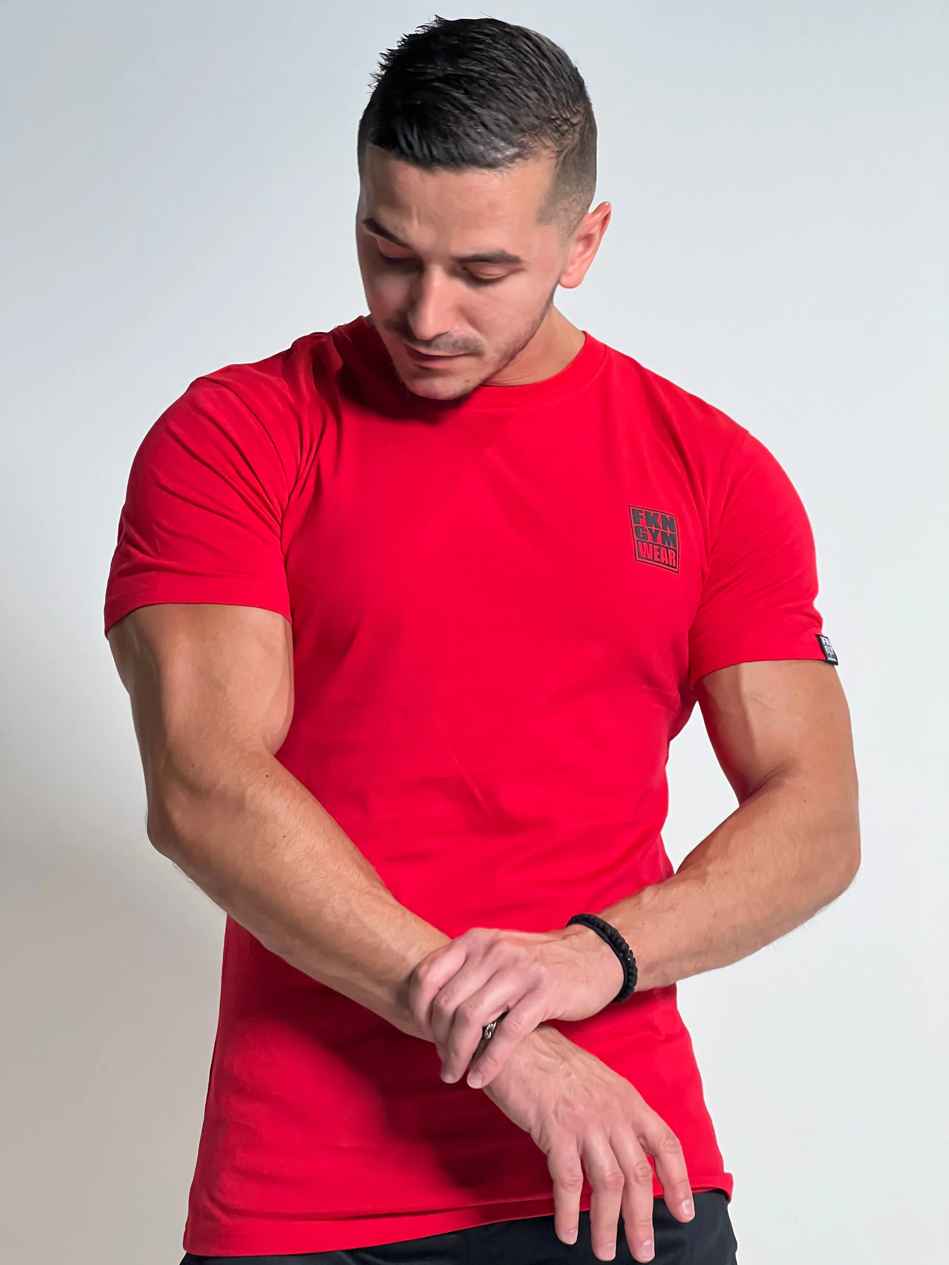 Stone | Men's Gym T-Shirt | Red