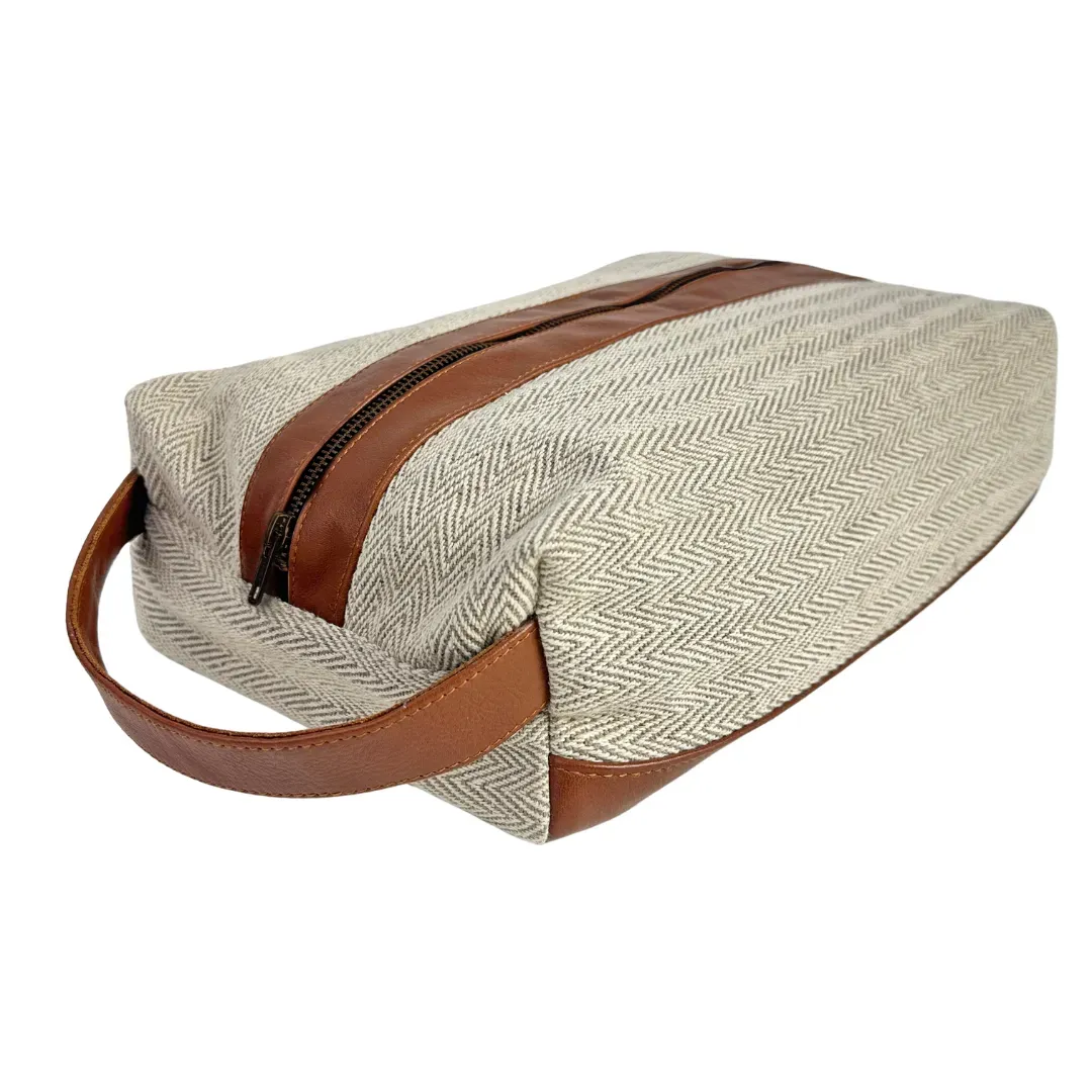 Sunfish: Shoe Bag - Tan Chevron