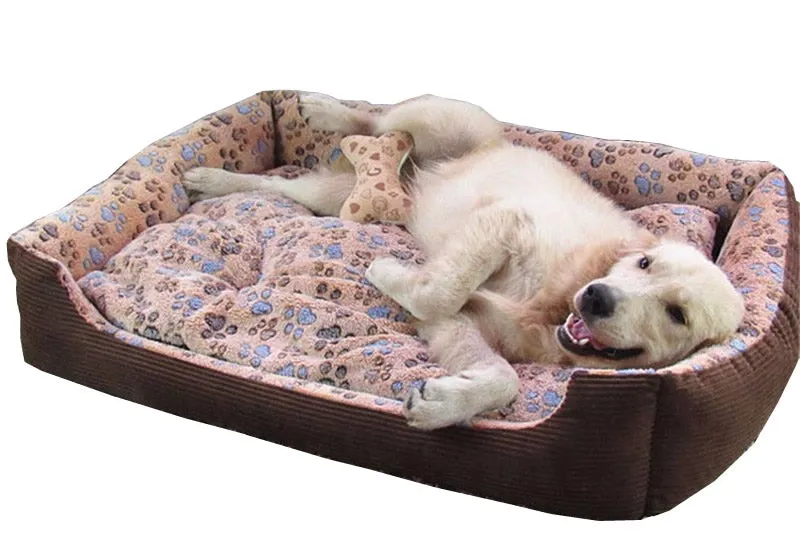 Super Cozy Cotton Padded Dog Bed