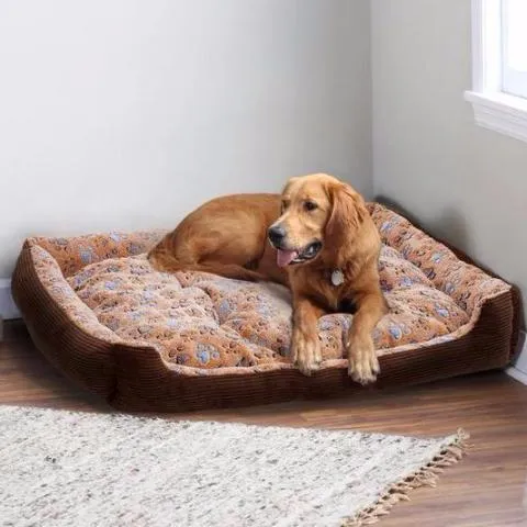 Super Cozy Cotton Padded Dog Bed