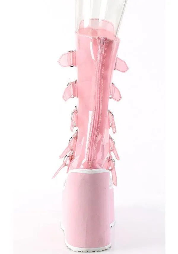 SWING-230C [Baby Pink TPU] | PLATFORM BOOTS [PREORDER]