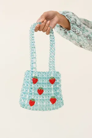 Taryn Beaded Berry Bag Blue