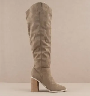 The Stephanie Taupe | Knee-High Boots